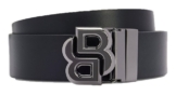 BOSS Ledergürtel S-Gb34 sp Double Buckle Belt Giftbox aus echtem Rindsleder
