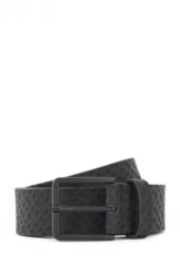 BOSS Ledergürtel Ther-B_Sz35 mit Monogrammstruktur