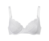 Bügel-BH mit Spitze, weiß