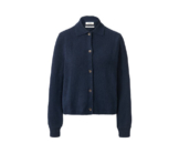 Cardigan mit Kragen, dunkelblau