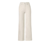Culotte-Jeans, weiß