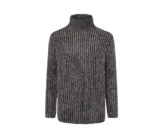 Grobstrickpullover mit Rollkragen