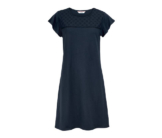 Jerseykleid mit Lochstickerei