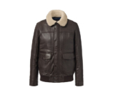 Lederjacke im Aviator-Style