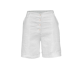 Leinen-Bermudashorts