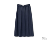 NAH/STUDIO Satin-Rock | Viskose, navy