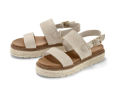 Plateau-Sandale aus Leder