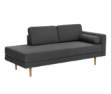 Récamiere »Ivo« mit verstellbarer Armlehne, anthrazit, rechts