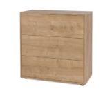 Regalmodul »Flemming«, ca. 75 x 75 cm, mit 3 Schubladen, Eichendekor