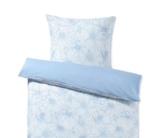 Renforcé-Bettwäsche, Normalgröße, blau