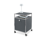 Rollcontainer Metall »CN3« mit Klappe, grau