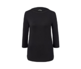 Shirt mit 3/4-Arm, schwarz
