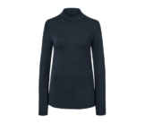 Shirt mit Stehkragen, rauchblau