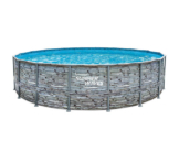 Summer Waves Elite-Frame-Pool, Steinoptik, ca. Ø 549 x 132 cm