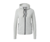 Sweatjacke, grau meliert
