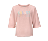 Sweatshirt mit 3/4-Arm, roséfarben