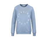Sweatshirt mit Print, hellblau