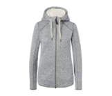 Teddy-Strickfleecejacke, grau
