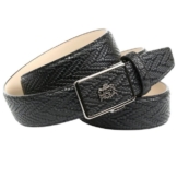 Anthoni Crown Ledergürtel mit Flechtprägung