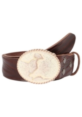 RETTUNGSRING by showroom 019° Ledergürtel austauschbare Schließe »Neustadt Rosé Mit Swarovski-Kristall veredelt«