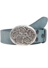 RETTUNGSRING by showroom 019° Ledergürtel mit austauschbarer Schließe »Blume Schnörkel«