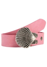 RETTUNGSRING by showroom 019° Ledergürtel mit austauschbarer Schließe »Muschel Nieten«