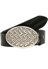 RETTUNGSRING by showroom 019° Ledergürtel mit austauschbarer Schließe »Oval Geflochten«