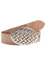 RETTUNGSRING by showroom 019° Ledergürtel mit austauschbarer Schließe »Oval Geflochten«
