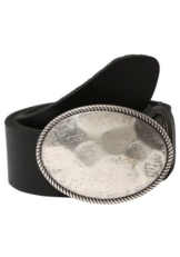 RETTUNGSRING by showroom 019° Ledergürtel mit austauschbarer Schließe »Oval Matt Gehämmert«