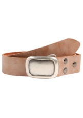 RETTUNGSRING by showroom 019° Ledergürtel mit austauschbarer Schließe »Rechteck Eingefasst Silber«