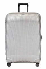 Samsonite C-Lite Trolley mit 4 Rollen 81cm + GRATIS HOTELGUTSCHEIN Off White