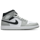 Jordan 1 Mid Herren Schuhe - Grau - Größe: 42.5 - Leder, Synthetik - Foot Locker