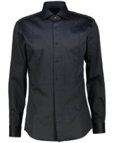 BOSS Langarmhemd Herren Smokinghemd HANK Slim Fit (1-tlg)