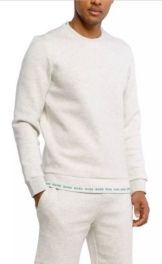 BOSS Sweatshirt Salbo Retro Sweater Slim Fit Weicher Jersey-Stof, Neon-Details, Stilvolle Markendetails