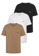 BOSS T-Shirt Rundhals BOSS ONE x David Beckham (Packung, 3-tlg., 3er-Pack) mit dezentem BOSS Logo-Print