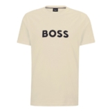 BOSS T-Shirt T-Shirt RN mit großem Markenprint auf der Brust