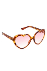 COLLEZIONE ALESSANDRO Sonnenbrille Heart Rahmen in Leooptik