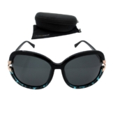 LUXXADA Sonnenbrille (Ovale Damen Marken Brille mit Hardcase) Hochwertige Polarisierte Gläser Gestell Oval