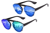 UrbanSky Retrosonnenbrille David (2er-Pack, Sonnenbrillen-Set mit Einstecketui) 2er-Pack - polarisiert