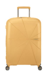 American Tourister StarVibe Trolley 67cm mit 4 Rollen, Erweiterbar + GRATIS HOTELGUTSCHEIN Metallic Banana