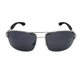 Rennec Sonnenbrille (Herren Metall Brille mit Brillenbeutel) Rechteckige Pilotenbrille mit getönten Gläsern