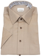 Eterna Kurzarmhemd Comfort Fit bügelfrei Kentkragen