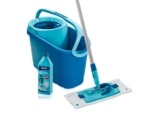 Leifheit Bodenwischer-Set CLEAN TWIST M Ergo mit Kraftreiniger, für alle glatten Böden