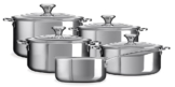 Le Creuset 3-Ply PLUS Topfset 5-teilig Edelstahl