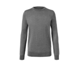 Tchibo - Merino-Pullover - Herren - Gr. 56 - hellgrau