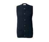 Tchibo - Strickweste mit Zopfmuster - Herren - Gr. L - dunkelblau