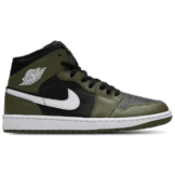Jordan Aj1 Herren Sneaker - Schwarz - Größe 40.5 - Leder