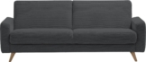 exxpo - sofa fashion 3-Sitzer Samso, elegant und bequem, aktueller Cord Bezug, Kippcouch, hochwertige Verarbeitung, Schlafsofa inkl. Bettfunktion und Bettkasten