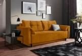 COLLECTION AB Schlafsofa Solar, Bettfunktion, Bettkasten, Federkern und loser Rücken- und Zierkissen