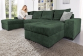 COLLECTION AB Wohnlandschaft Josy XL U-Form, B: 313 cm in Cord, Cord-Mix, mit Bettfunktion, Bettkasten & 2 Zierkissen, Federkern